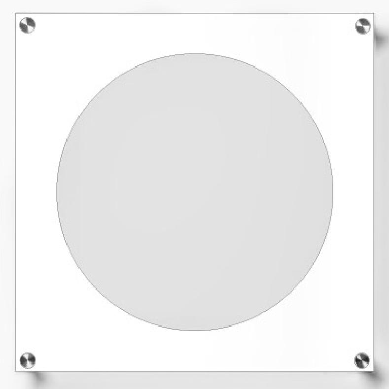 Acrylic Vinyl Record Album Frame - Wall Mounted
