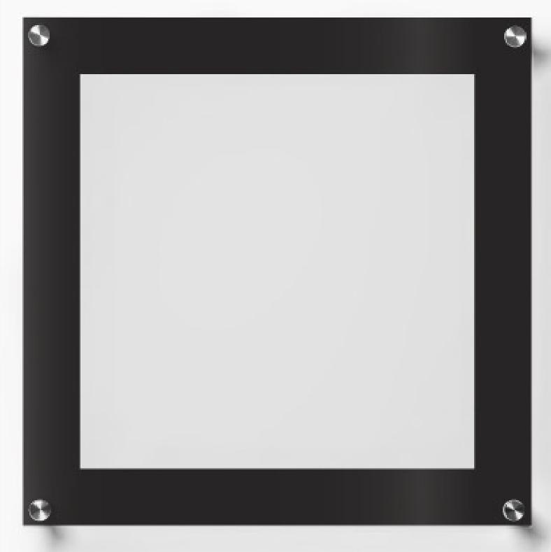 Acrylic Vinyl Record Album Frame - Wall Mounted