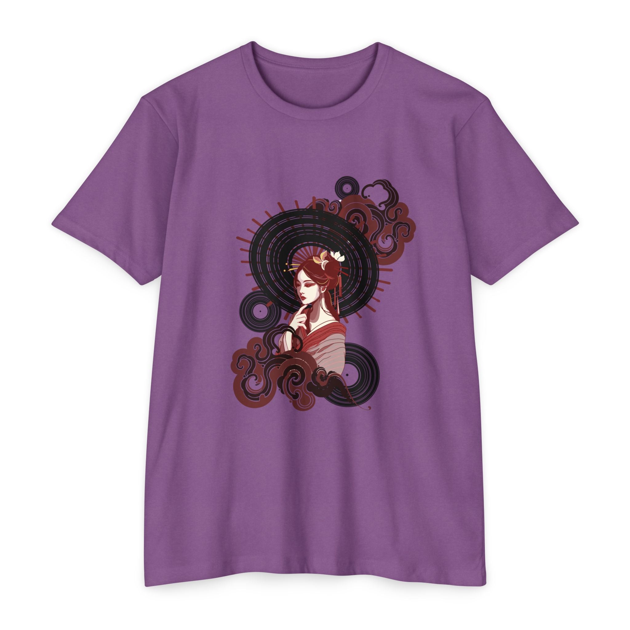 Vinyl Record Geisha T-shirt