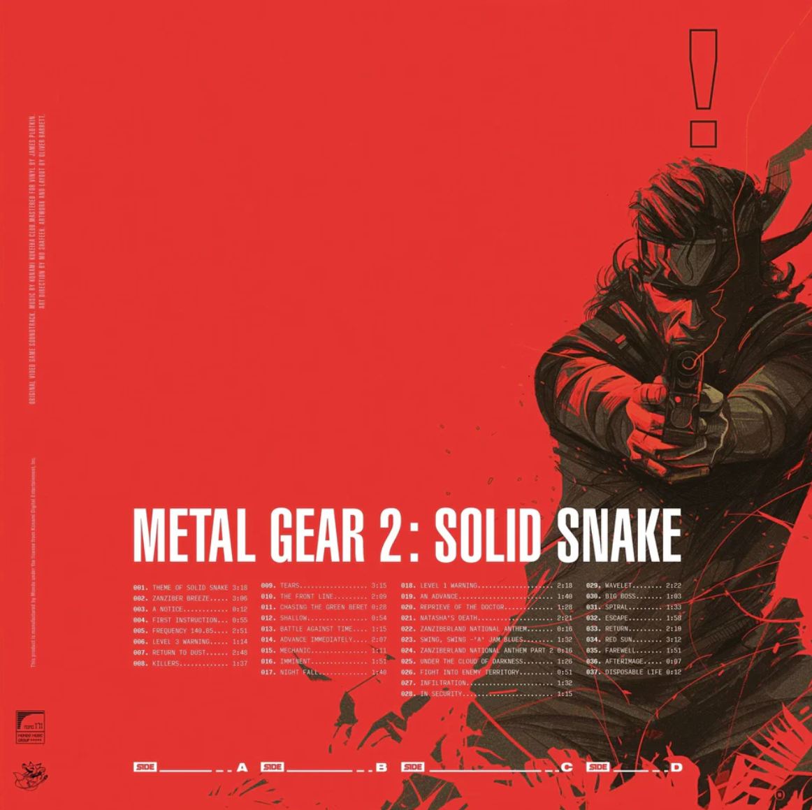 Meta Gear 2: Solid Snake | Video Game Soundtrack 2XLP