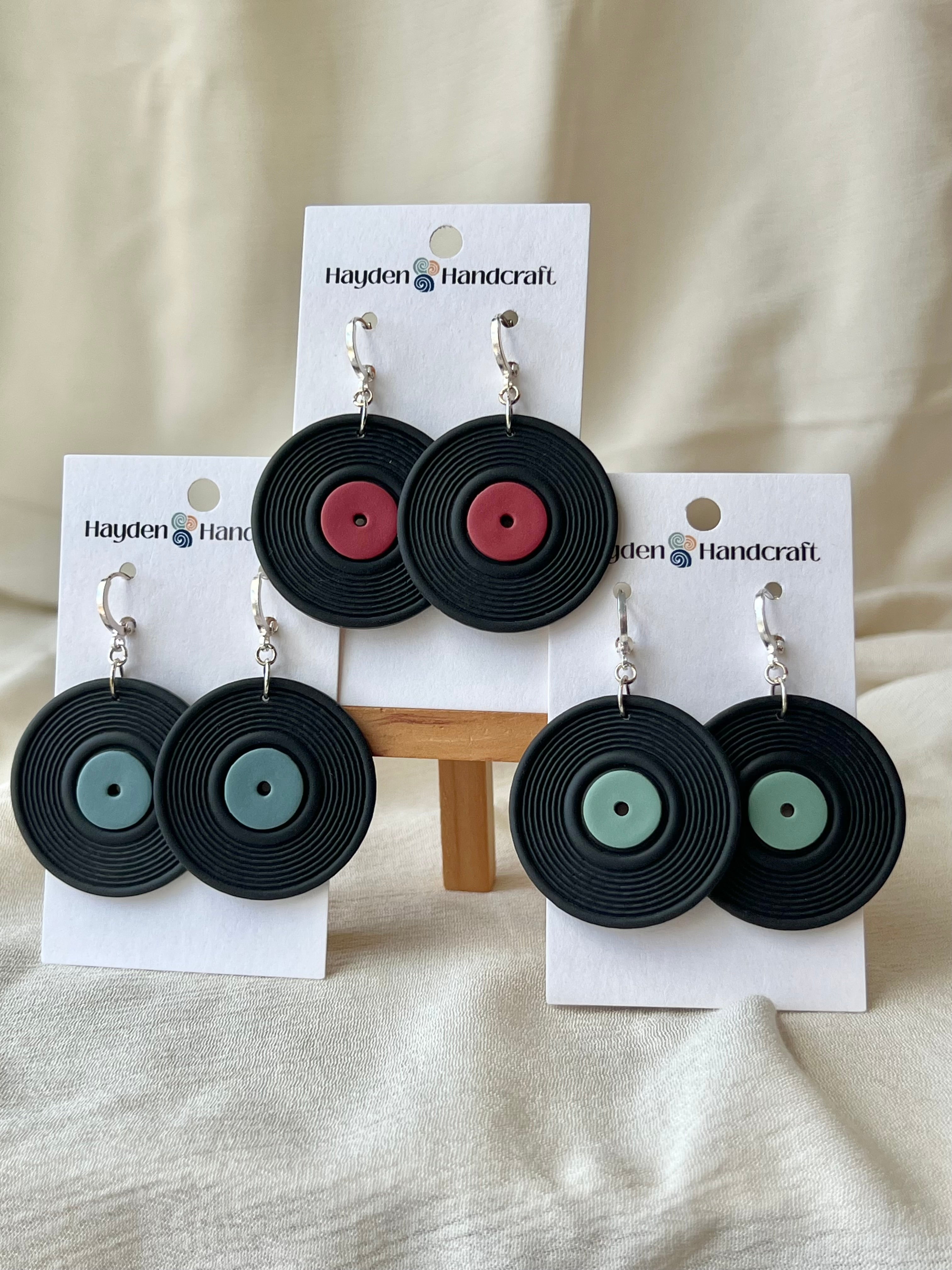 Vinyl Record Earrings