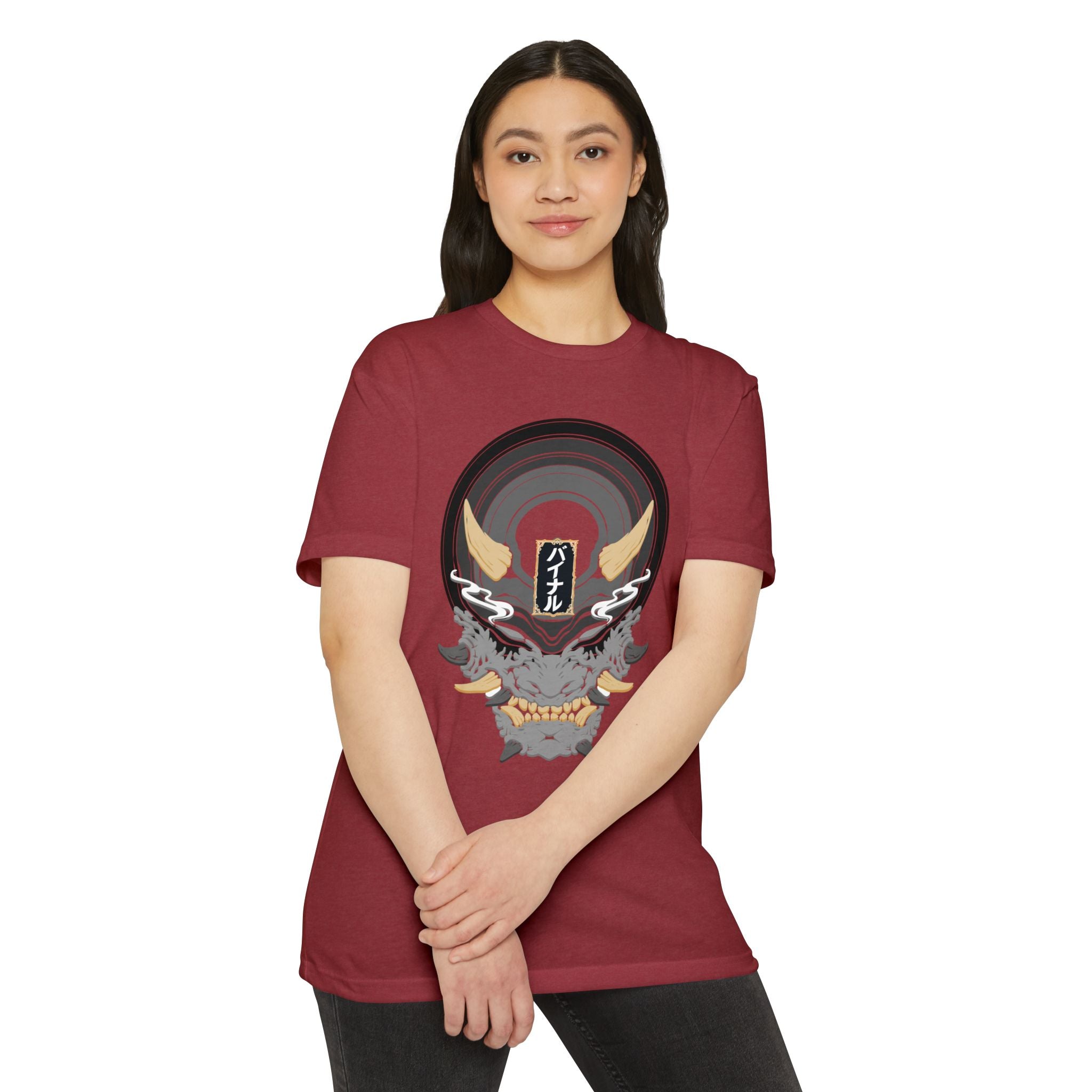 Vinyl Record Oni Mask T-Shirt