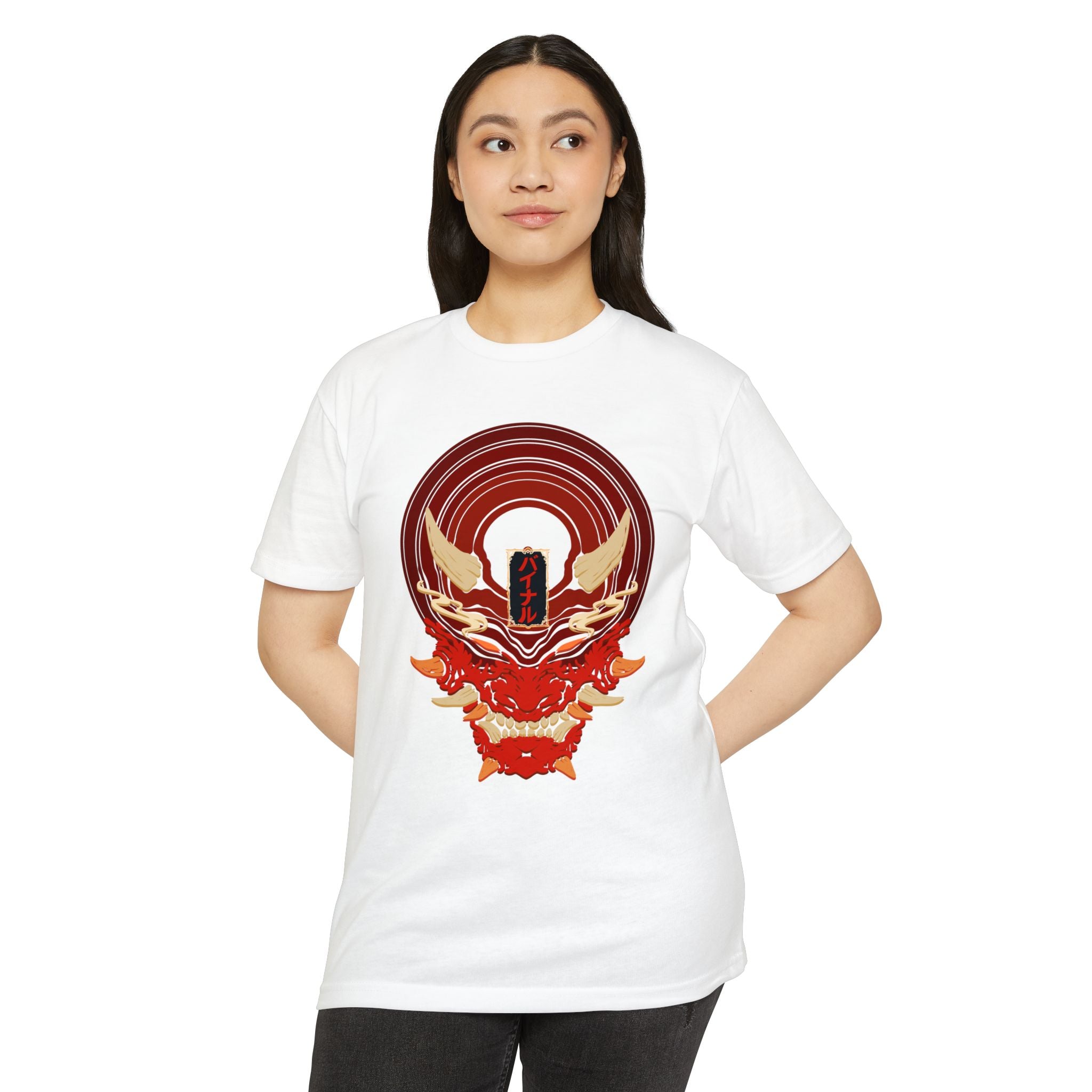 Vinyl Record Oni Mask T-Shirt