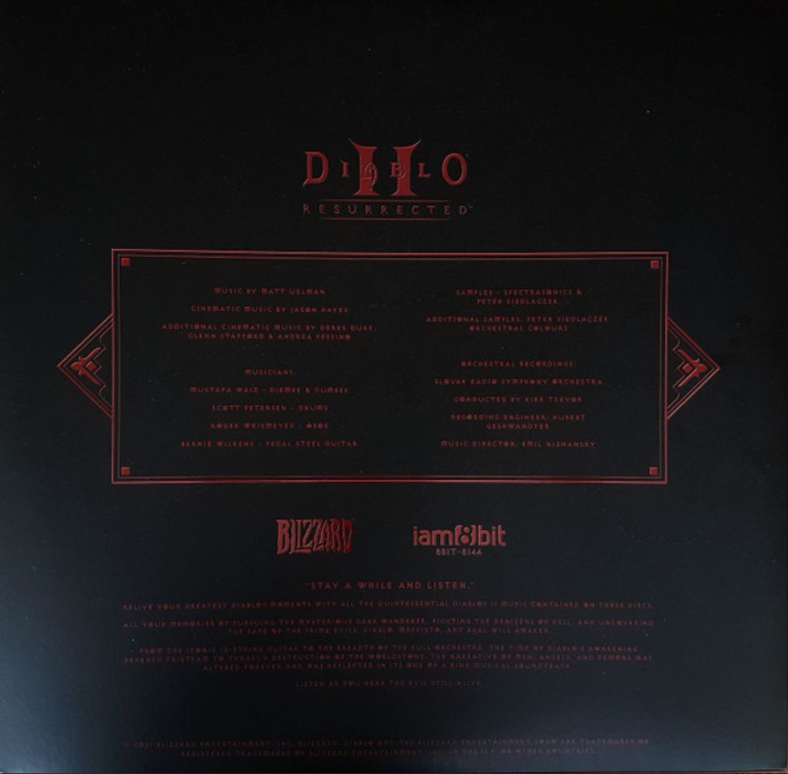 Diablo II: Resurrected - Original Game Soundtrack 2xLP