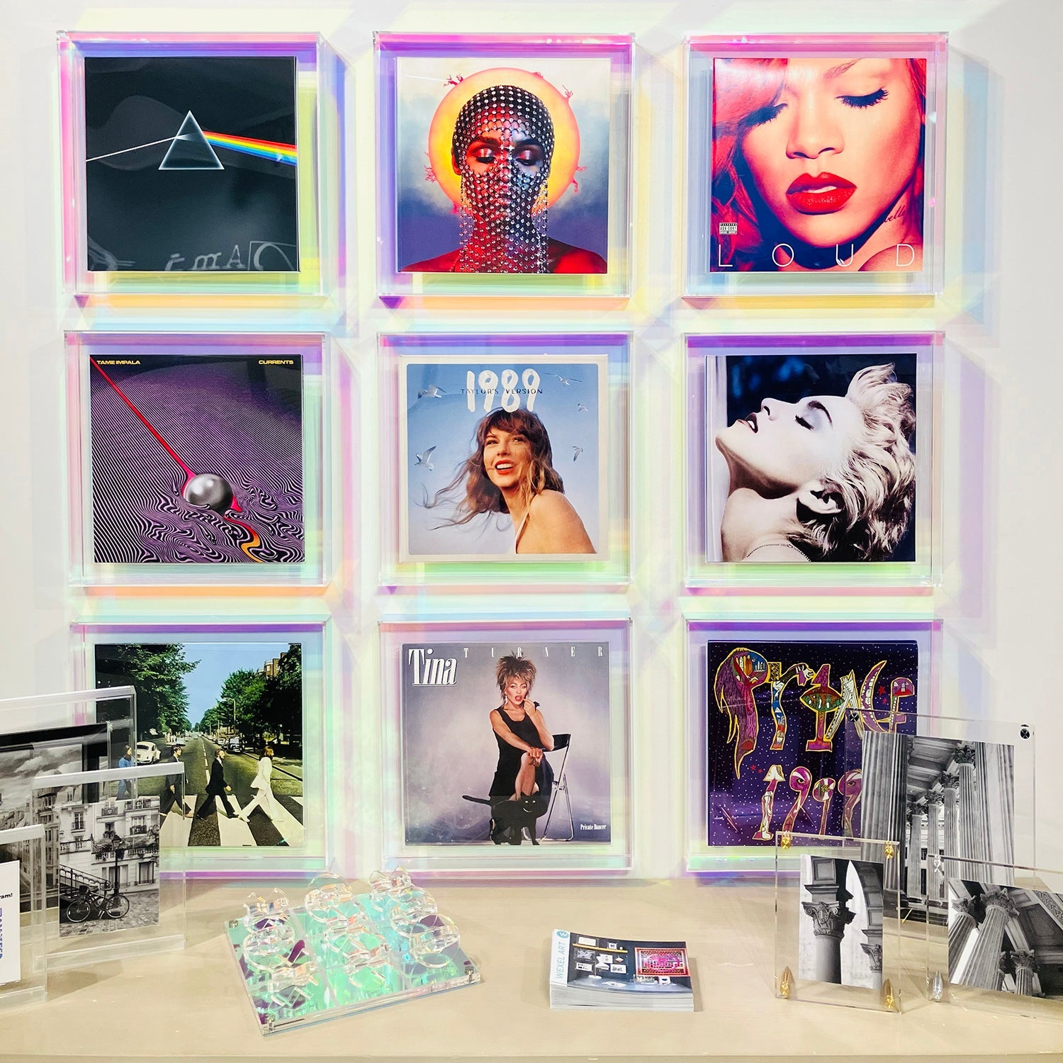Floating Magnetic Vinyl Record Album Frame