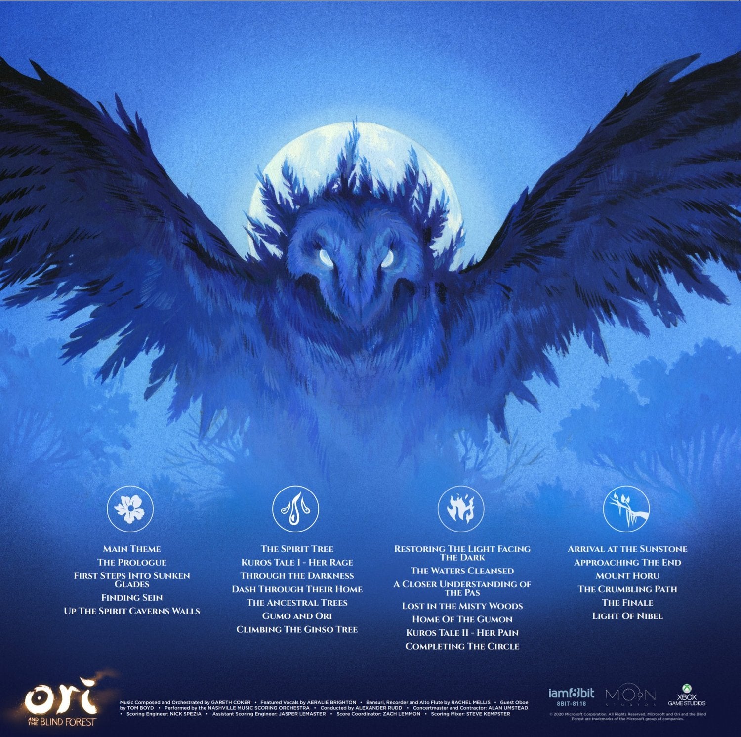 Ori and The Blind Forest Vinyl Record Sleeve Back