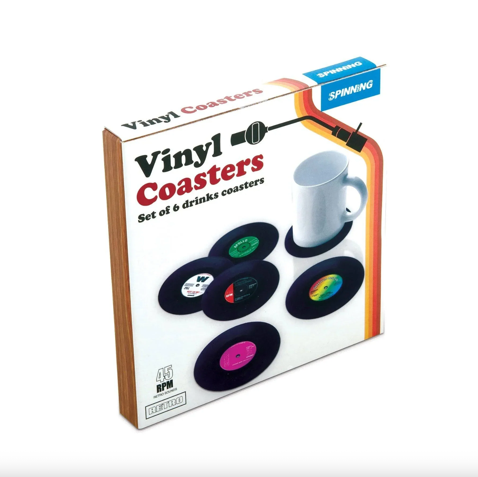 Retro Vinyl Coasters