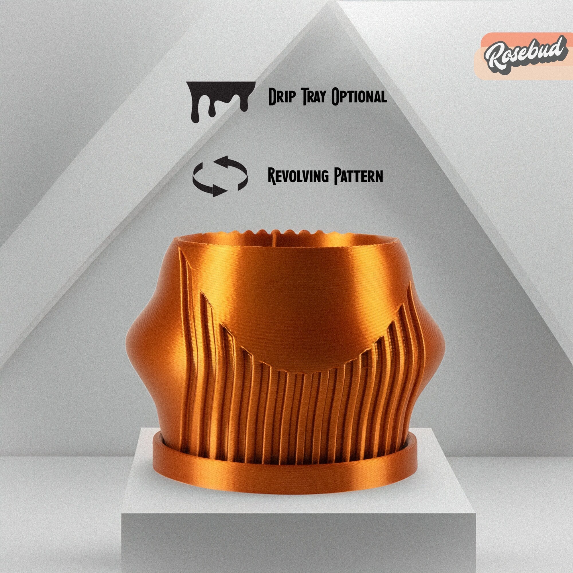 Rorqual Cascade Plant Pot with Drainage