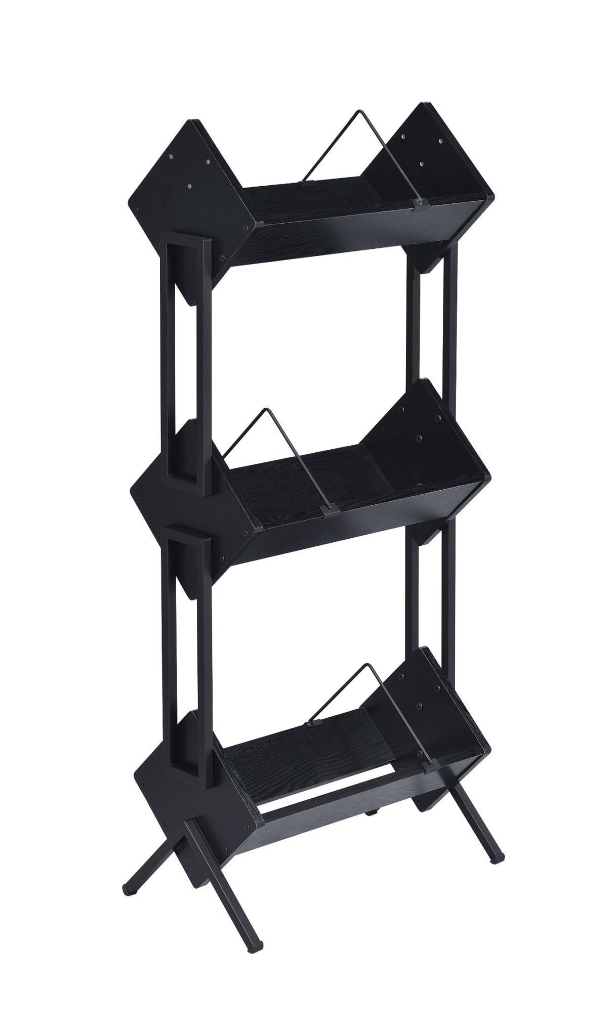 Musiea BX300 3 Tier Vinyl Record Holder for Albums, Magazine Display, Book and Files Organizer