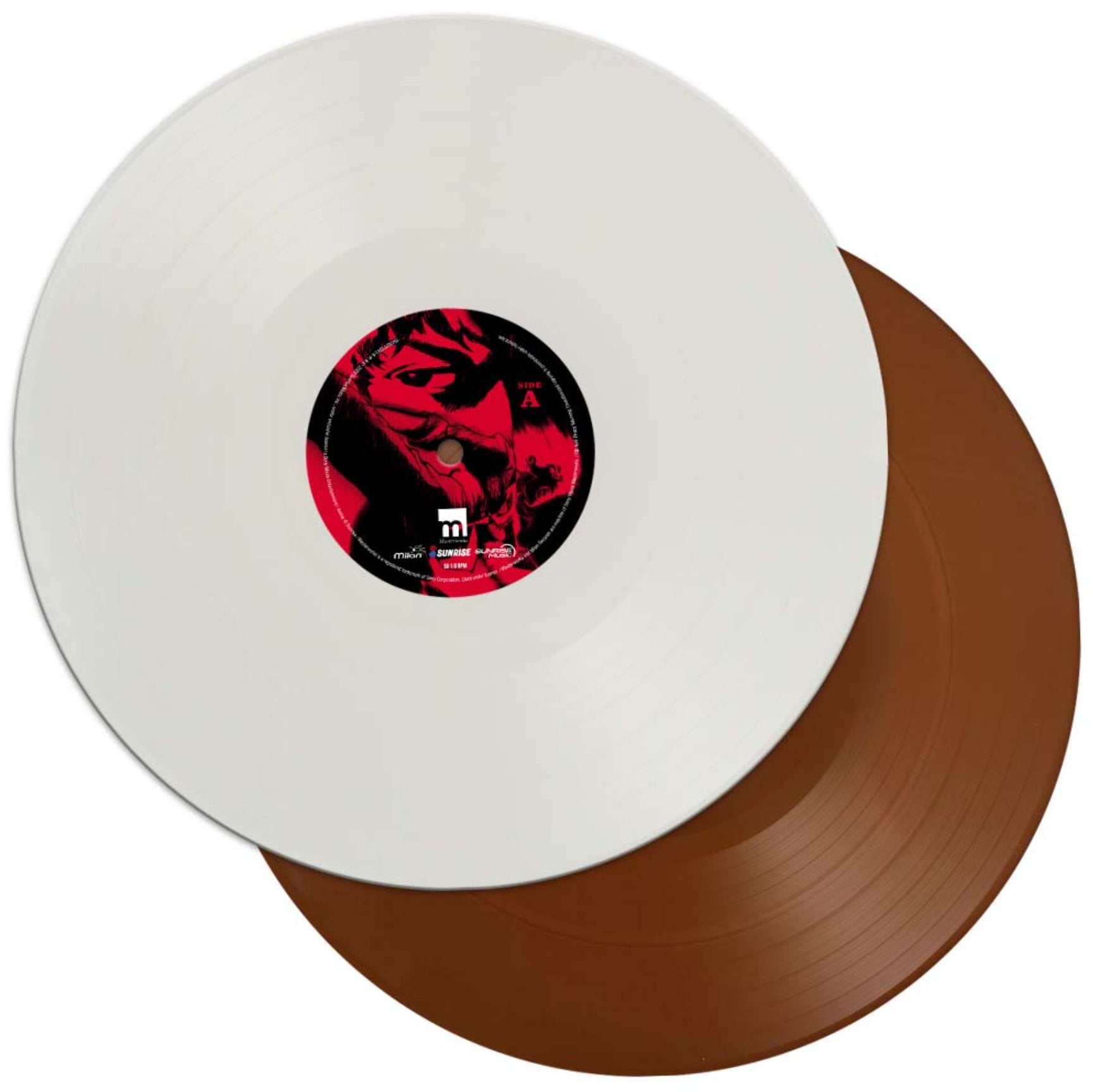 Cowboy Bebop Vinyl Records White and Brown