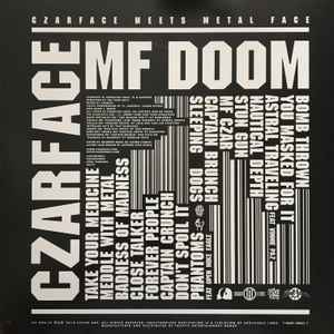 Czarface Meets Metal Face Vinyl Record - Sleeve Back