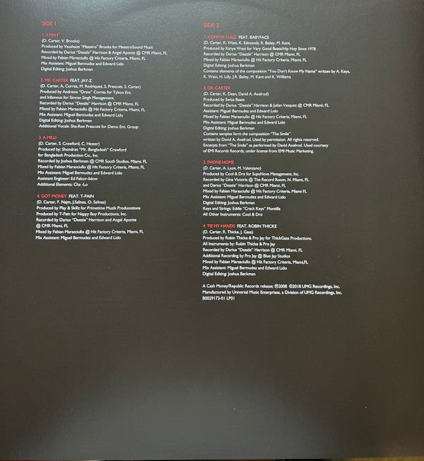 Lil Wayne - Tha Carter III 2xLP - Rap - Liminal Goods