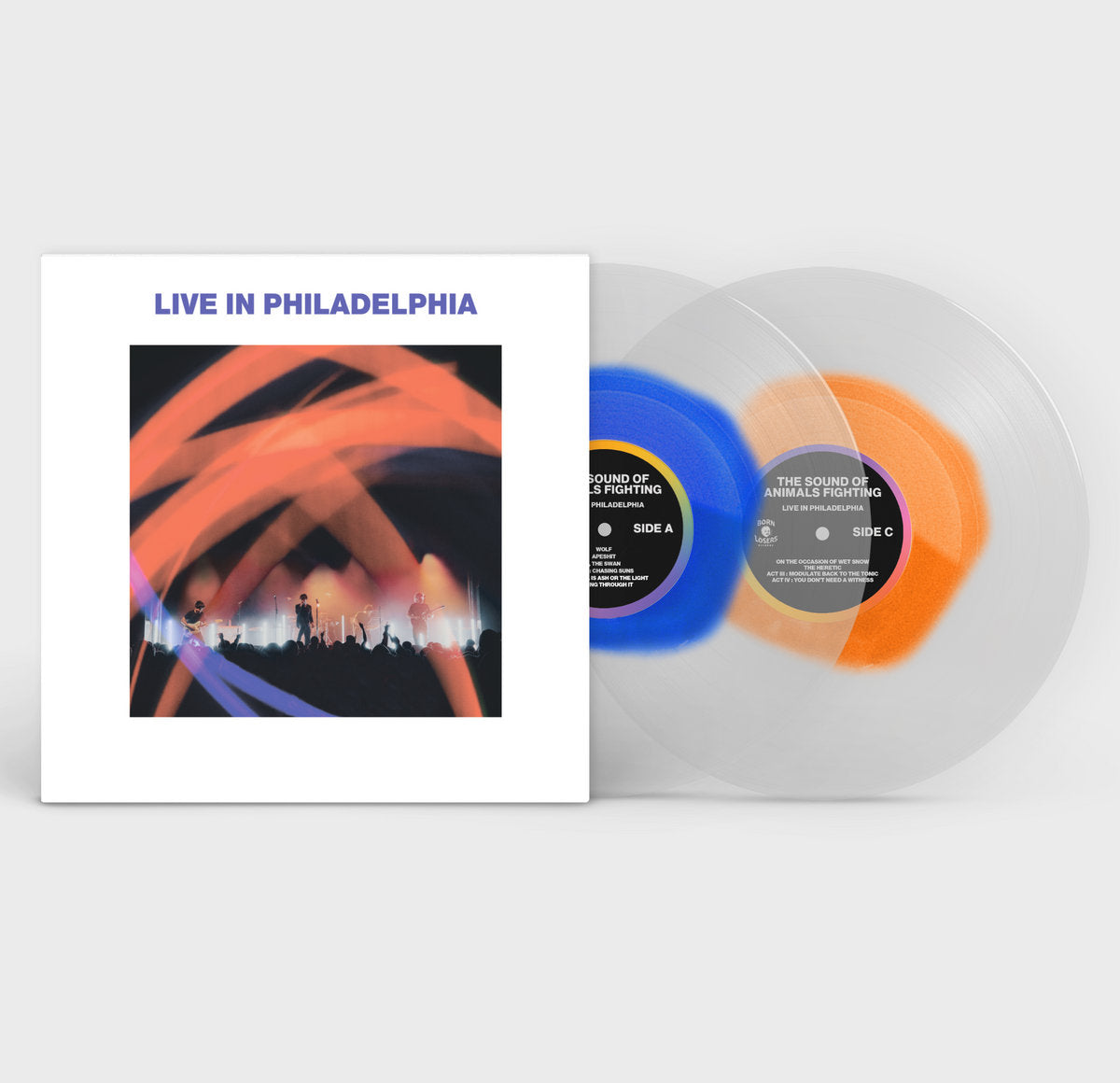 The Sound of Animals Fighting Live in Philadelphia Clear Vinyl Records and Sleeve