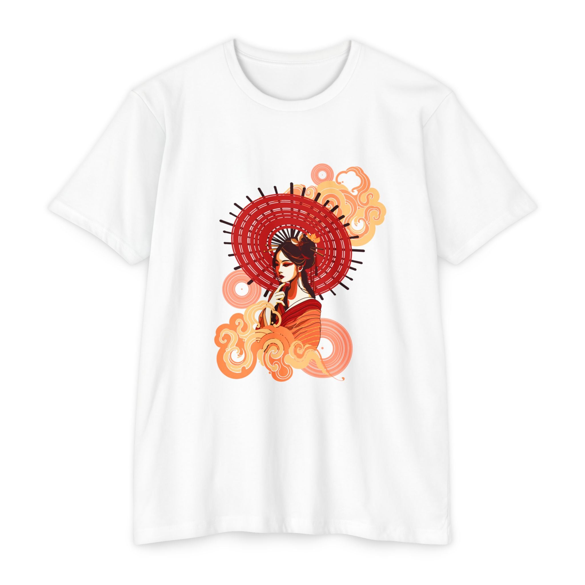 Vinyl Record Geisha T-shirt