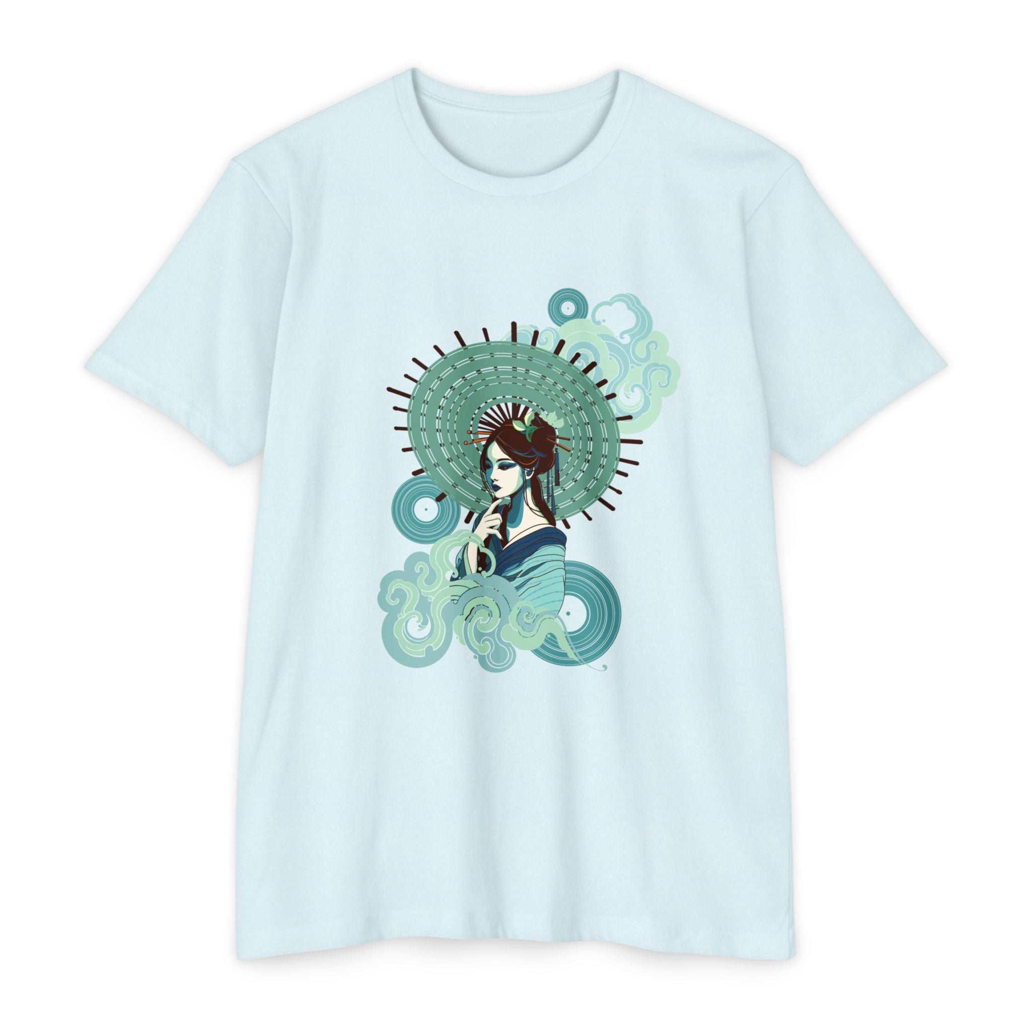 Vinyl Record Geisha T-shirt