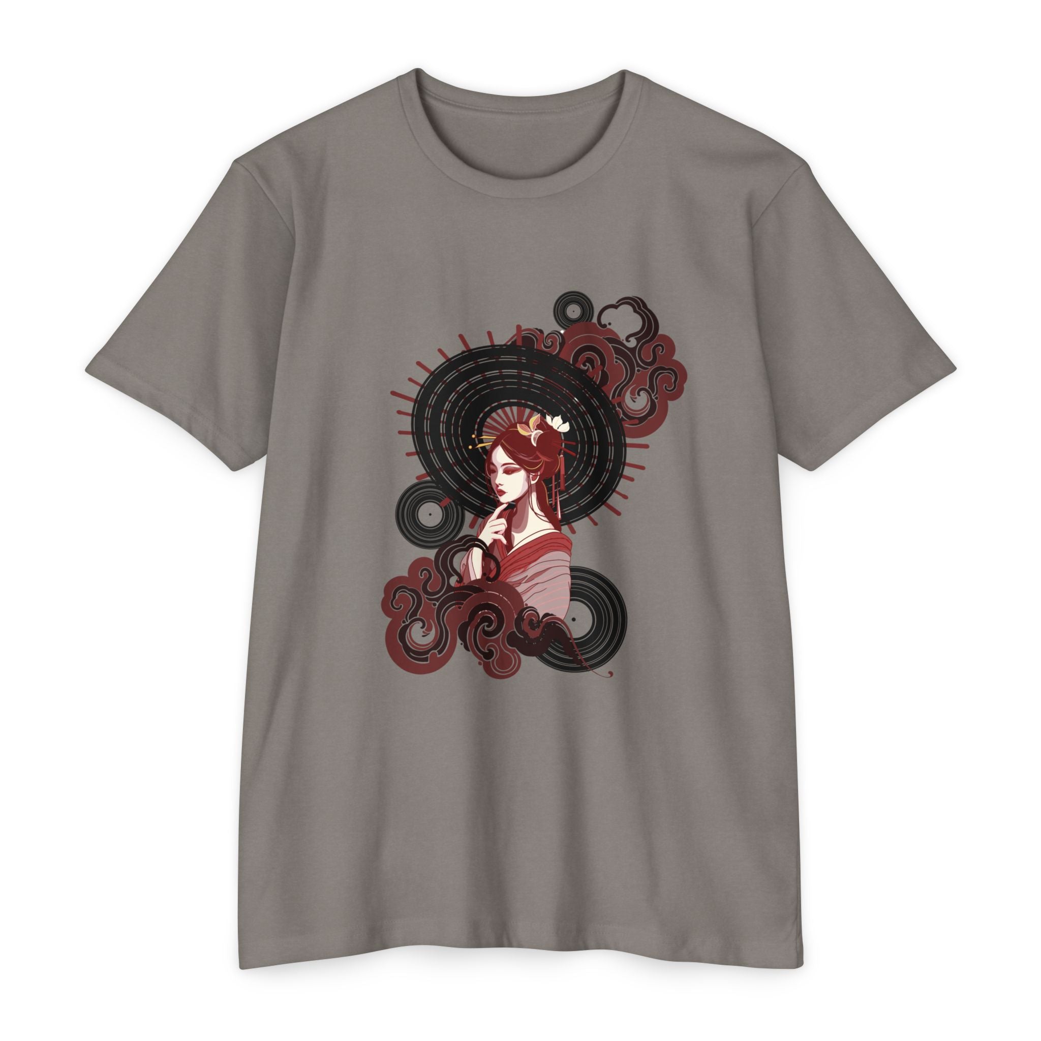 Vinyl Record Geisha T-shirt