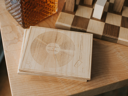 Wooden Turntable Coasters