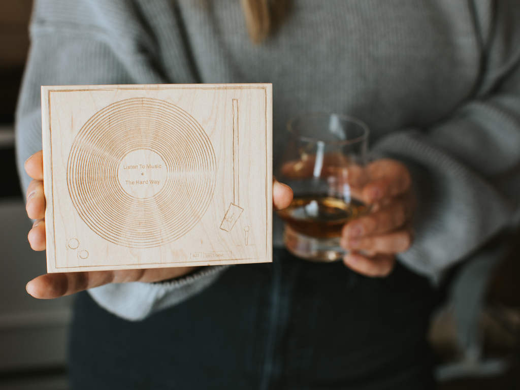 Wooden Turntable Coasters