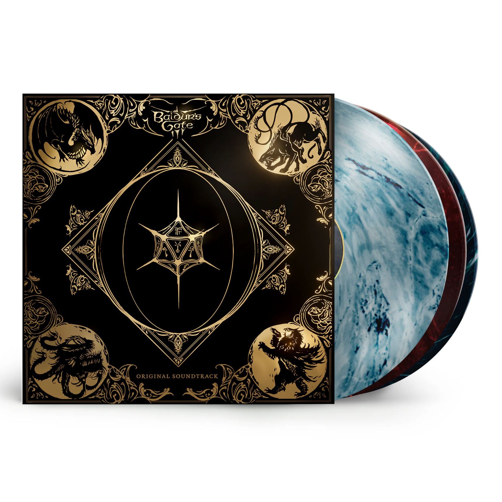Baldur's Gate 3 Vinyl Records and Box Front