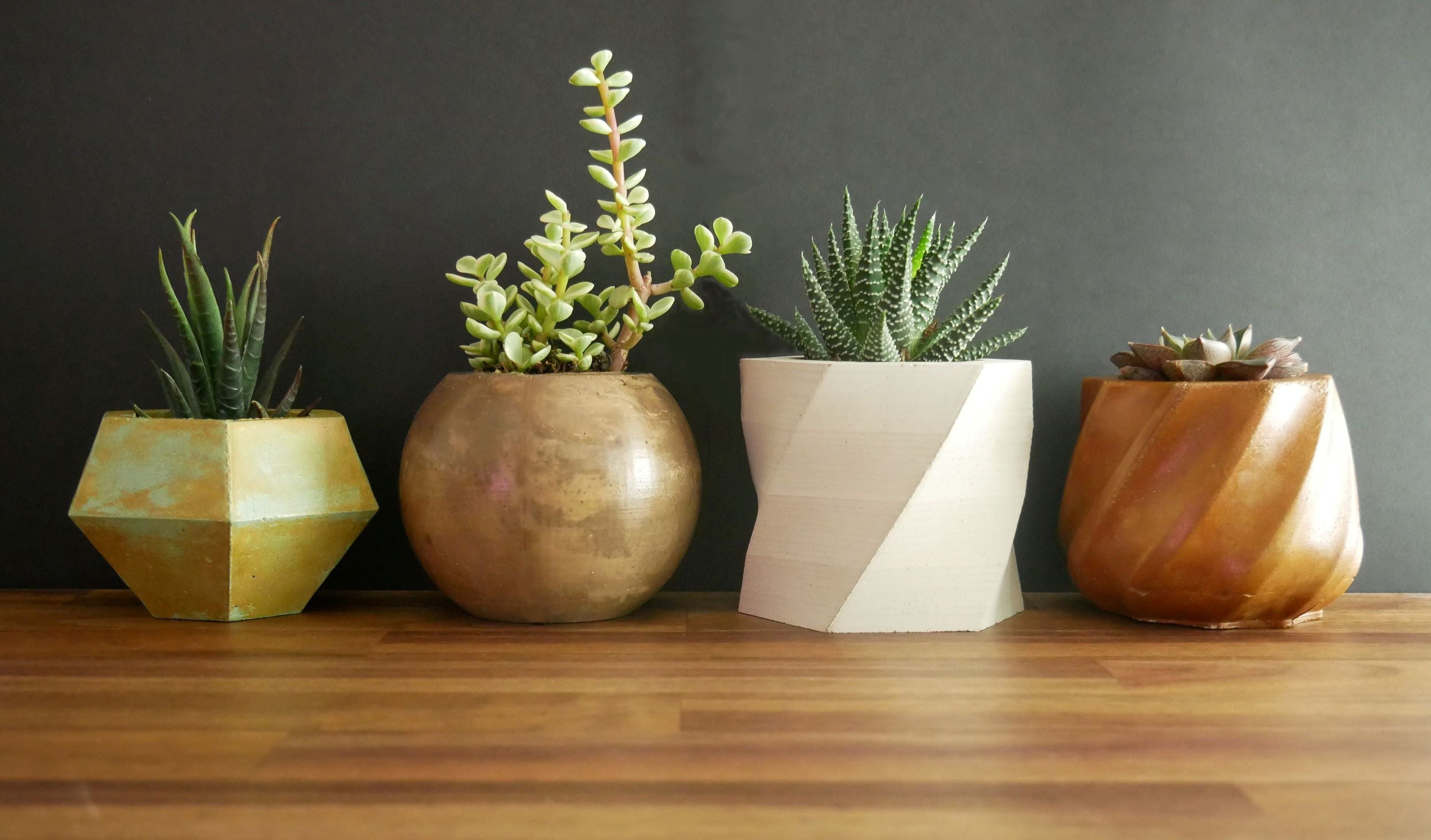 Cement Planter Banner