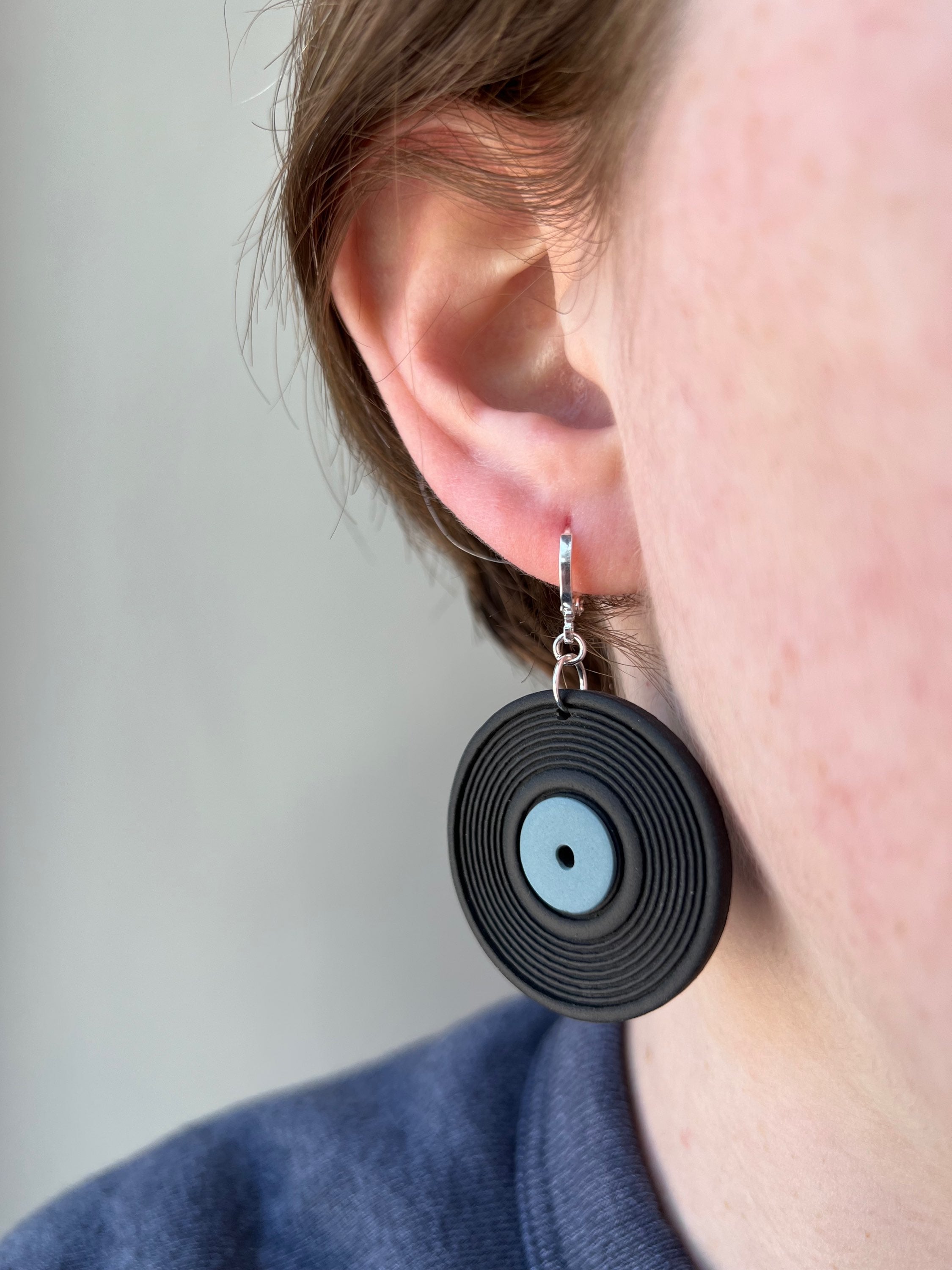 Vinyl Record Earrings