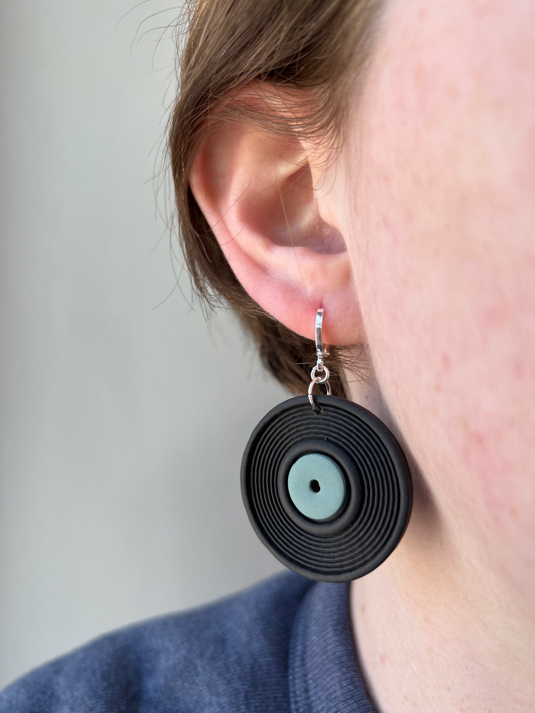 Vinyl Record Earrings