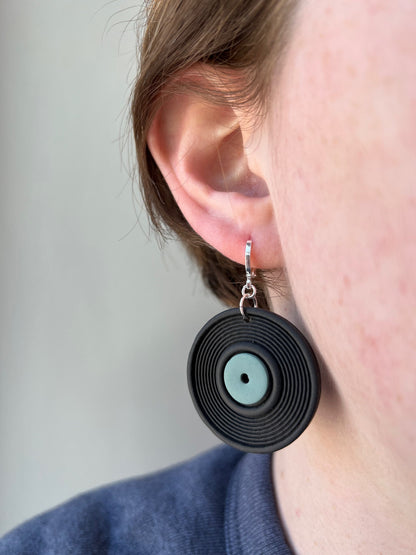 Vinyl Record Earrings