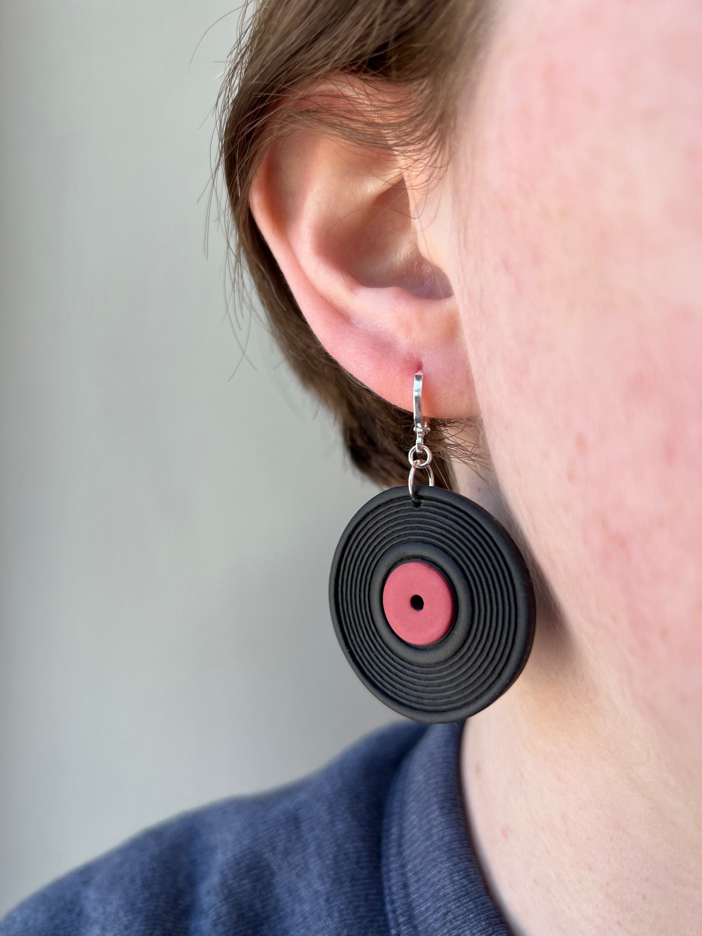 Vinyl Record Earrings