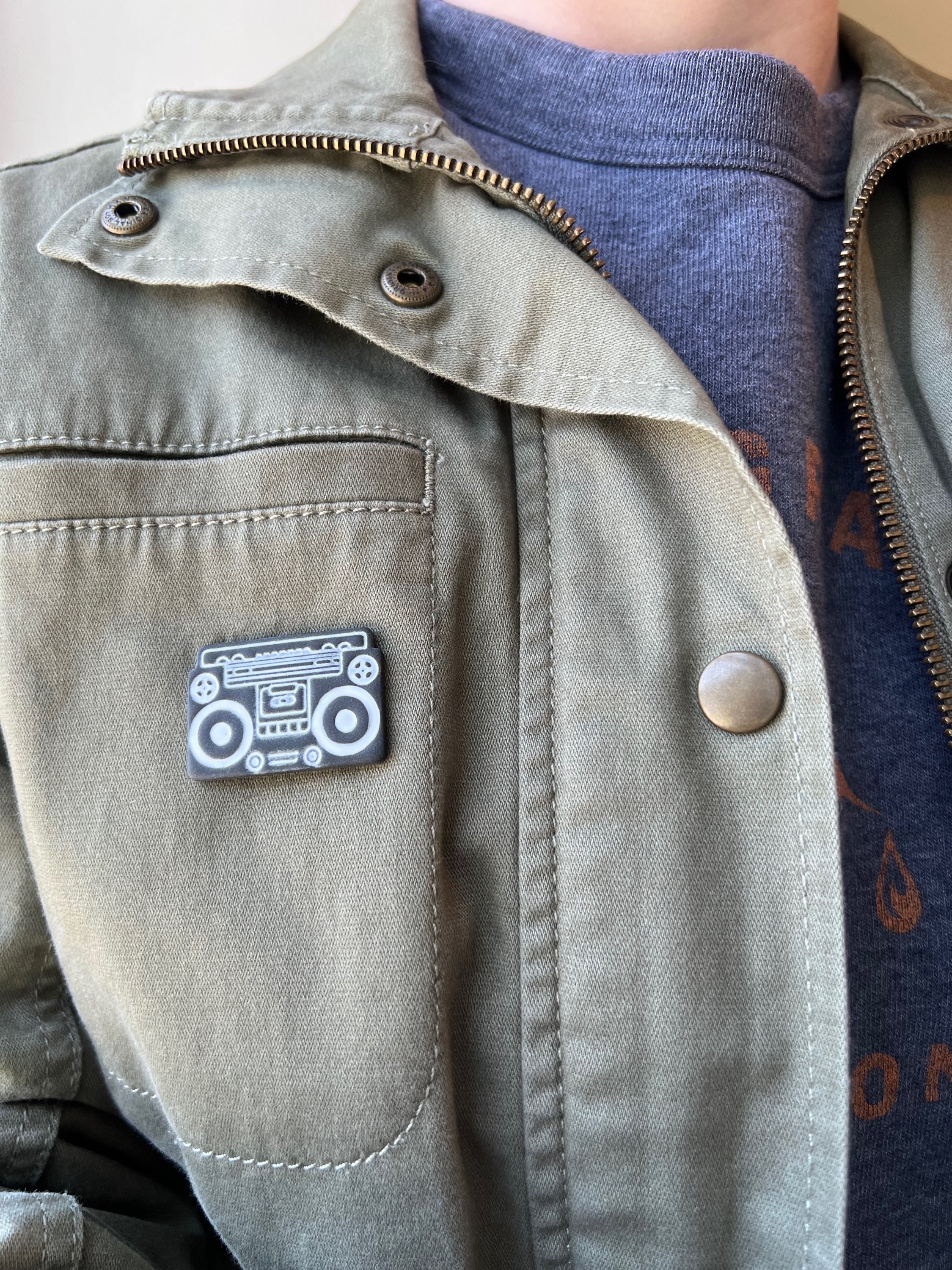 Boombox Pin