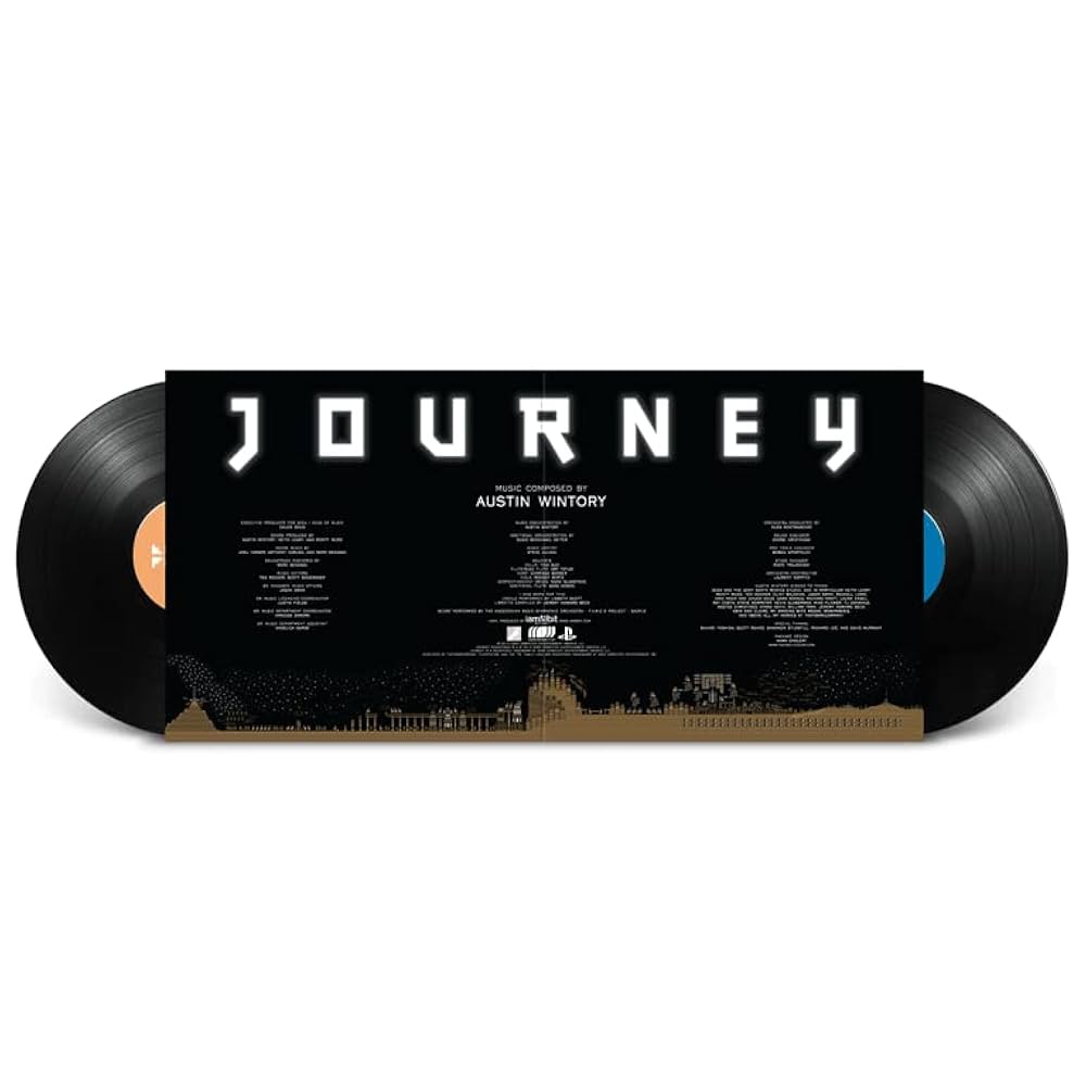 Journey Open Record Sleeve and Vinyl Records