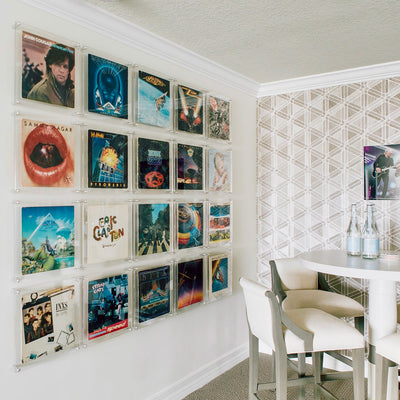 Acrylic Vinyl Record Album Frame - Wall Mounted