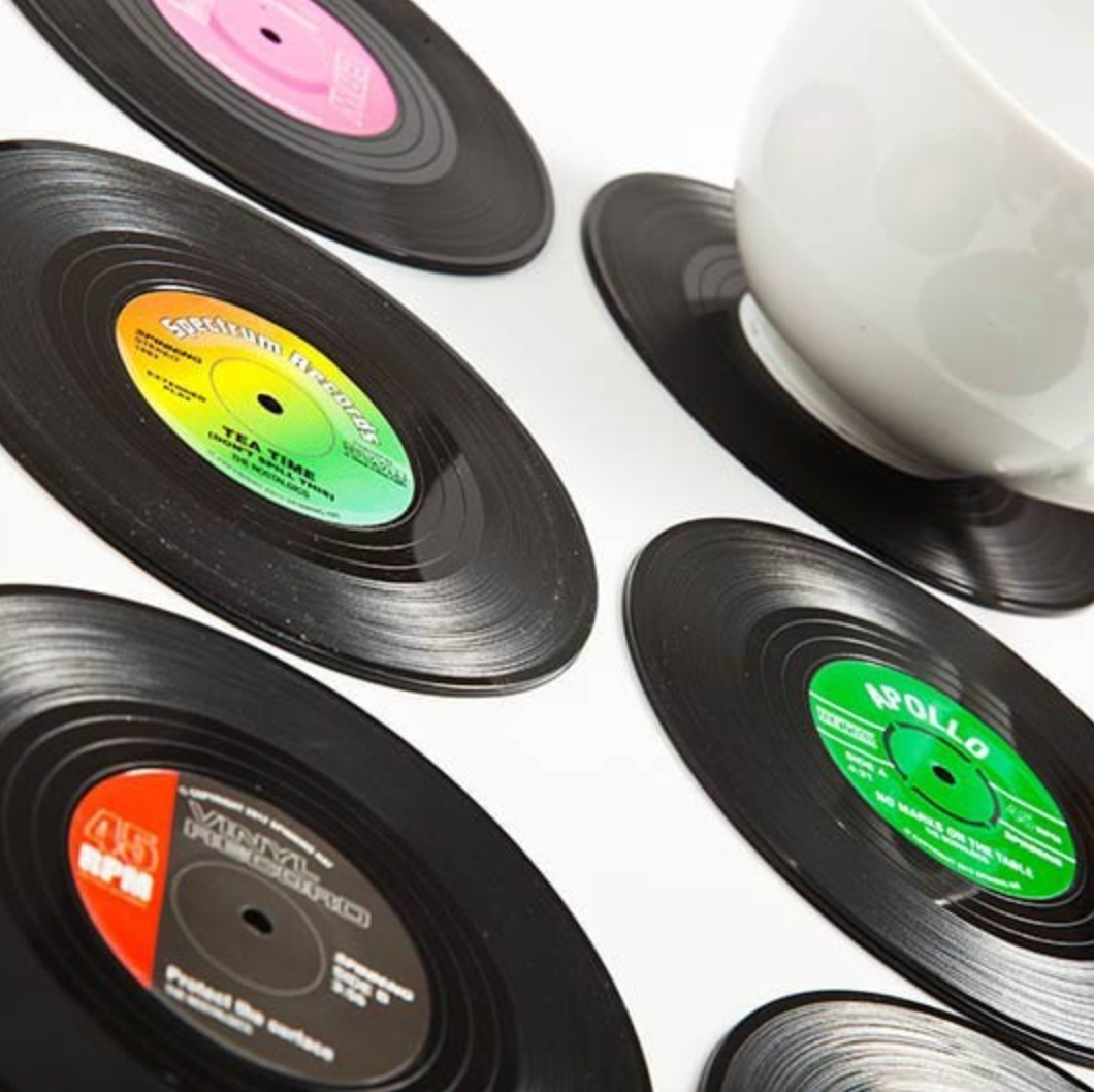 Retro Vinyl Coasters