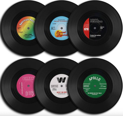 Retro Vinyl Coasters