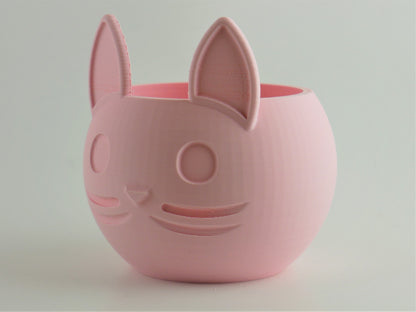 Round Cat Planter - 3D Printed