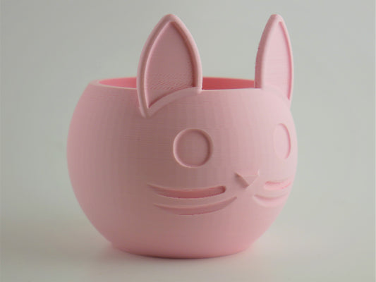 Round Cat Planter - 3D Printed