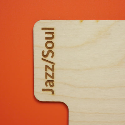 Rounded Vinyl Record Divider Close Up