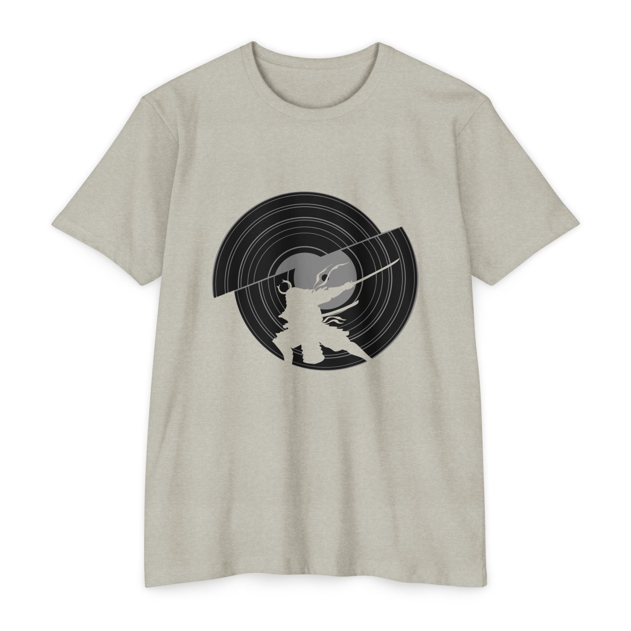 Samurai Slash Silk Vinyl Record T-shirt