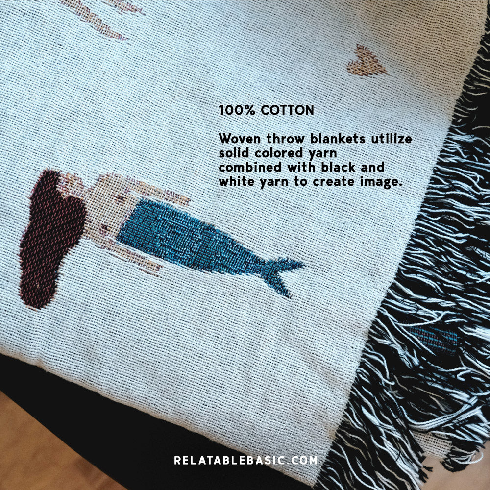 Relatable Basic - American Shorthair Woven Blanket