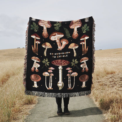 Relatable Basic - So Mushroom To Cuddle Woven Blanket