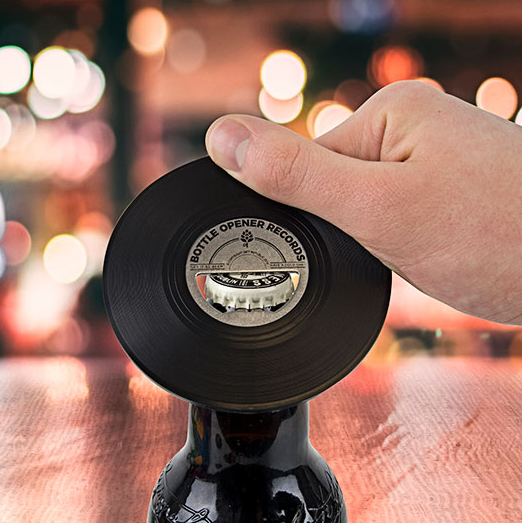 Vinyl Bottle Opener