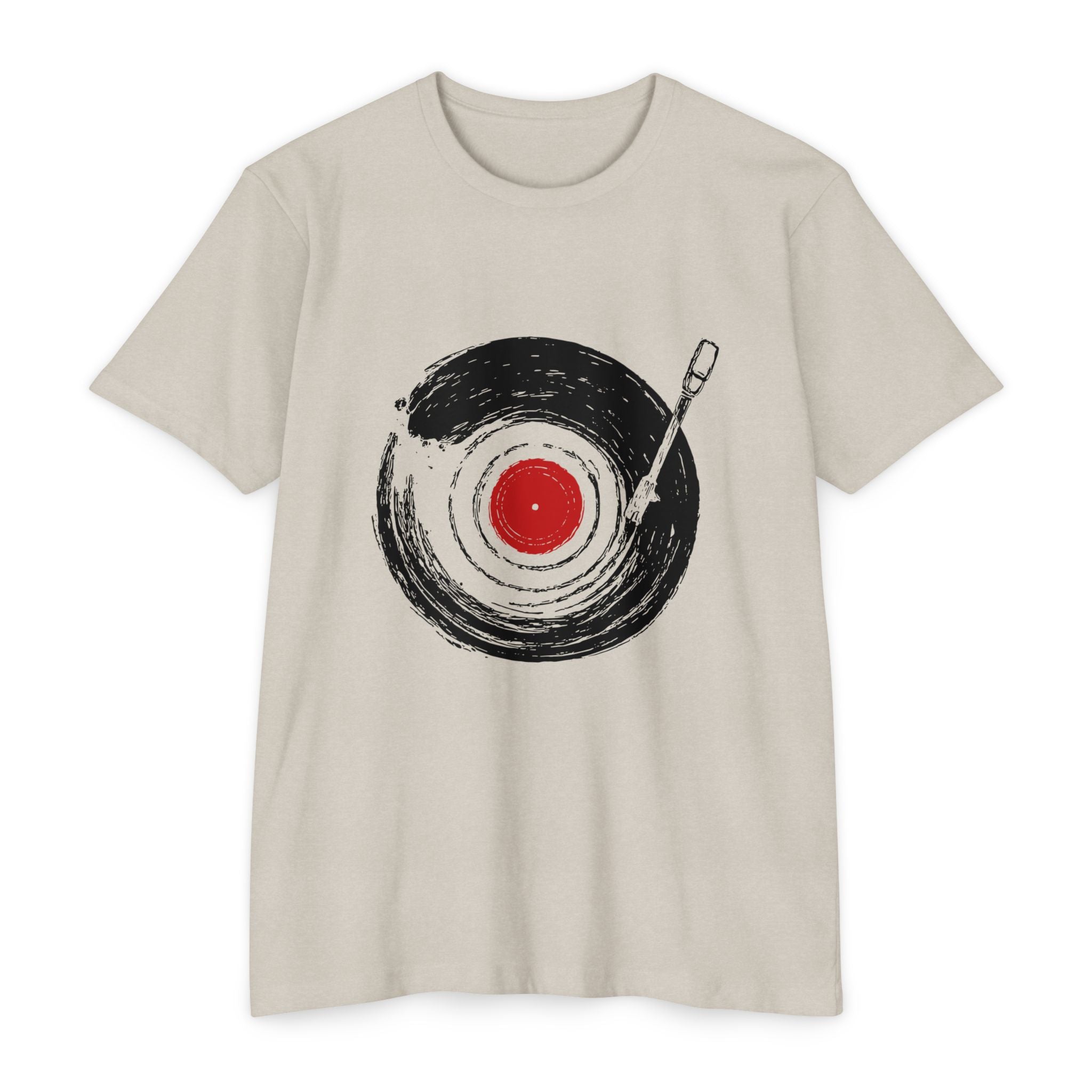 Vinyl Record Paint Stroke Sand T-shirt
