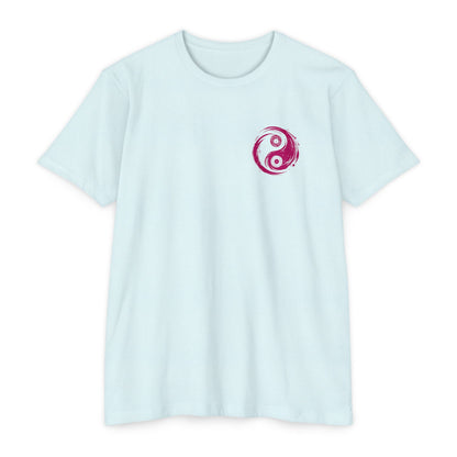 Vinyl Record Yin and Yang Blue T-shirt