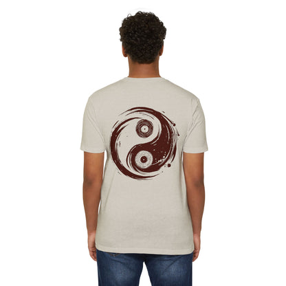 Vinyl Record Yin and Yang T-shirt Back