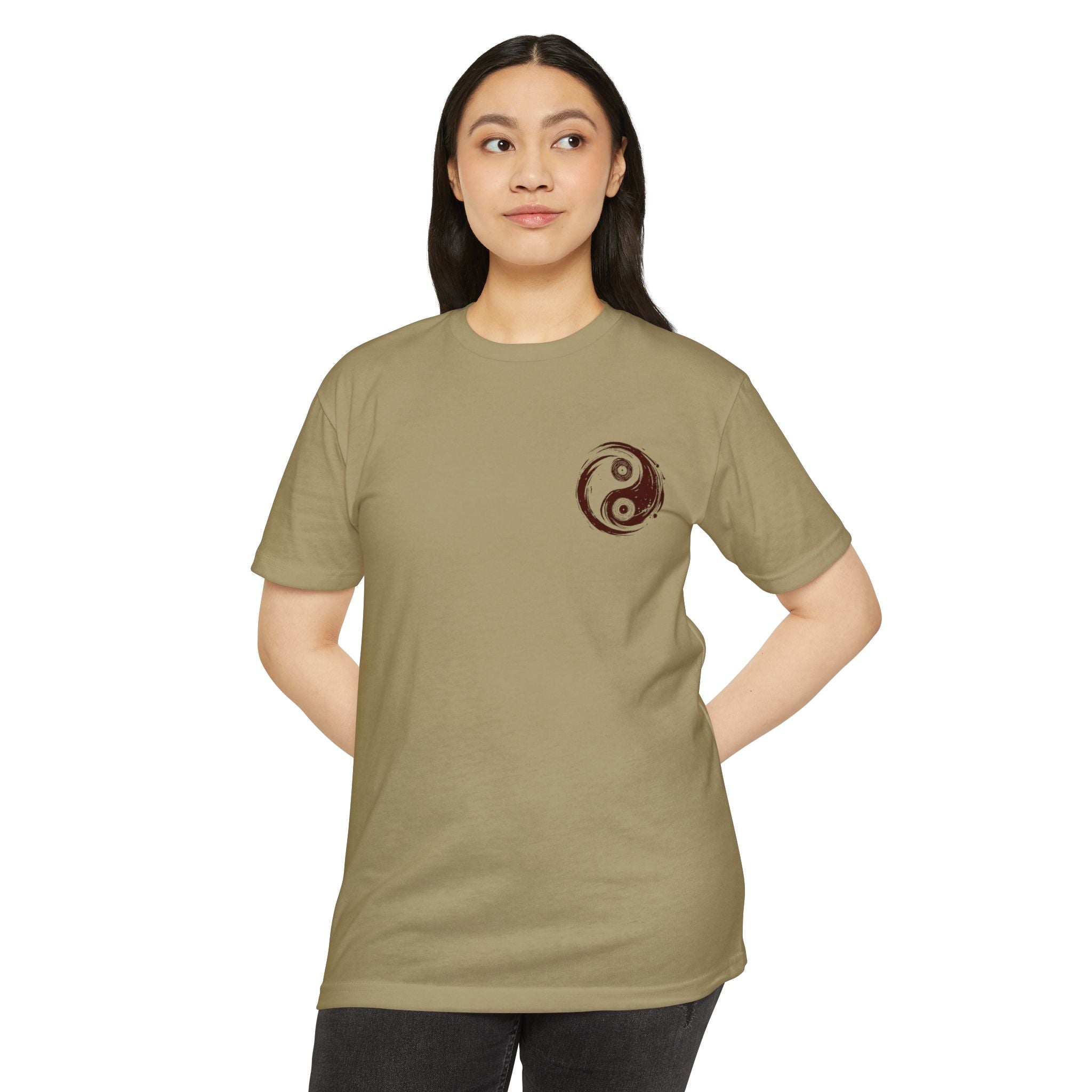 Vinyl Record Yin and Yang T-shirt Woman