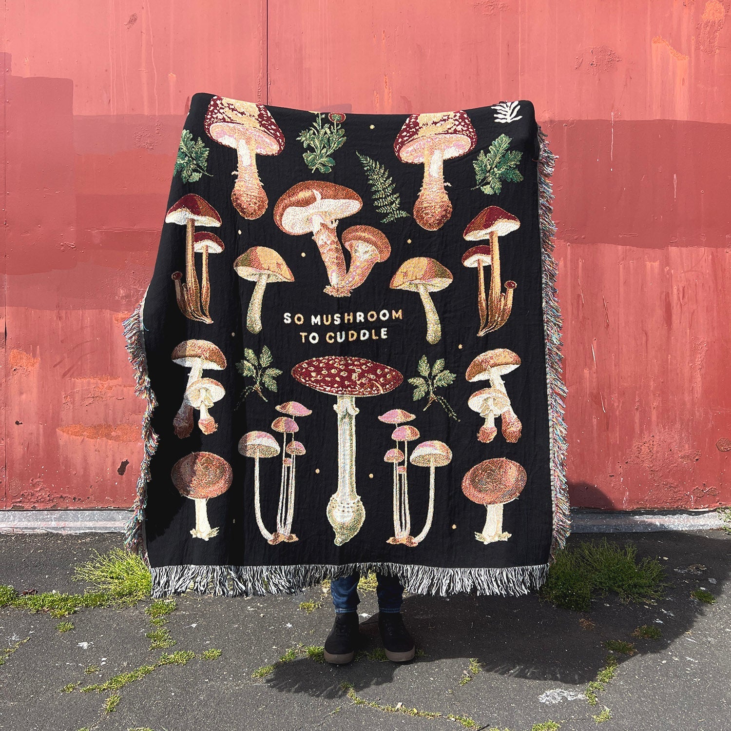Relatable Basic - So Mushroom To Cuddle Woven Blanket