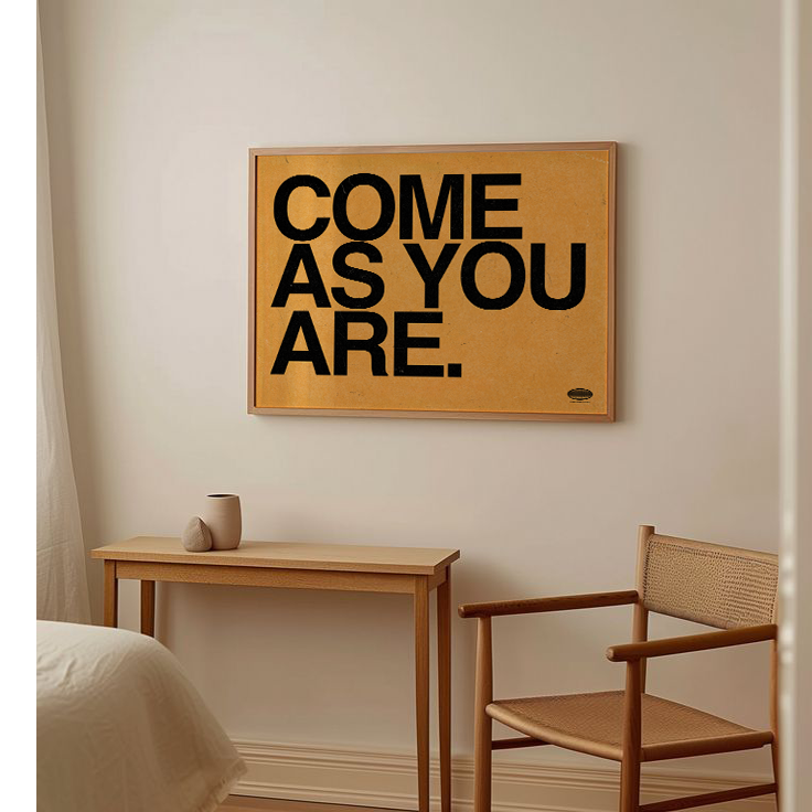 Come As You Are - Nirvana Typography