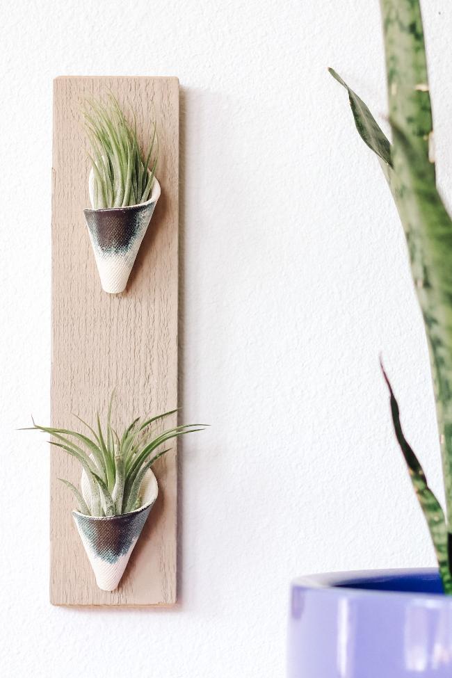 Carter + Rose Ceramic Wall Planter, Double