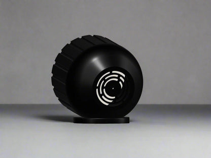 Modern Indoor Planter with Drainage – 3D Printed Fluted Plant Pot, Vertical Ribbed Design, Minimalist Decor Accent, Mid-Bubble