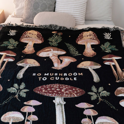 Relatable Basic - So Mushroom To Cuddle Woven Blanket