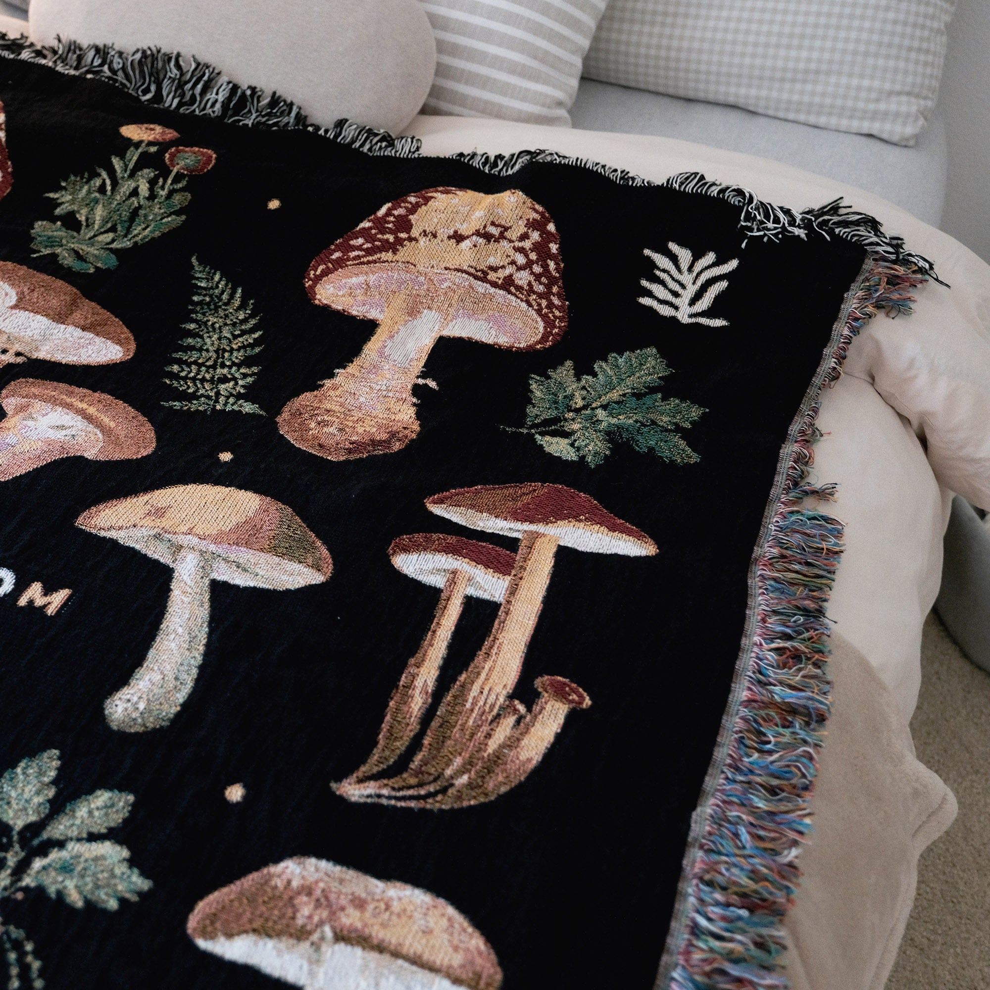 Relatable Basic - So Mushroom To Cuddle Woven Blanket